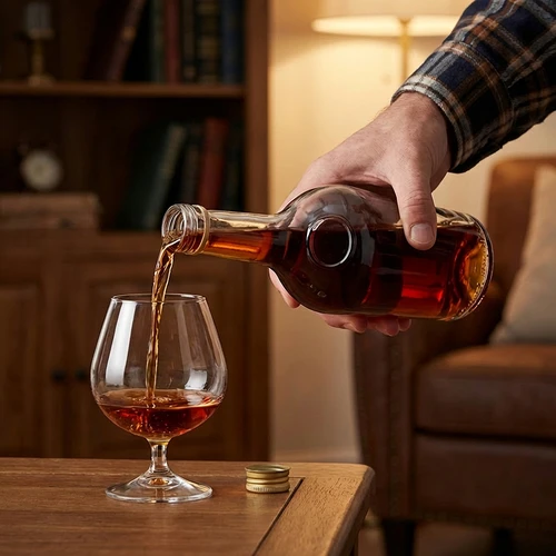 Pudele GLORIA 0,5 l ar zelta krāsas skrūvējamo vāciņu Ø 28 mm, 1 gab. - 7