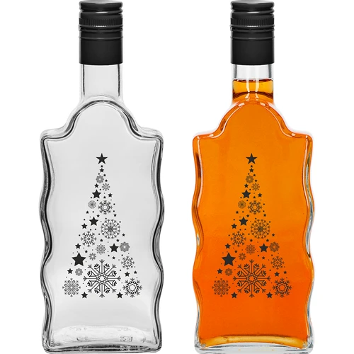 Klasztorna pudele 500 ml ar skrūvējamu vāciņu, apdruka „Eglīte”, 1 gab. - 2