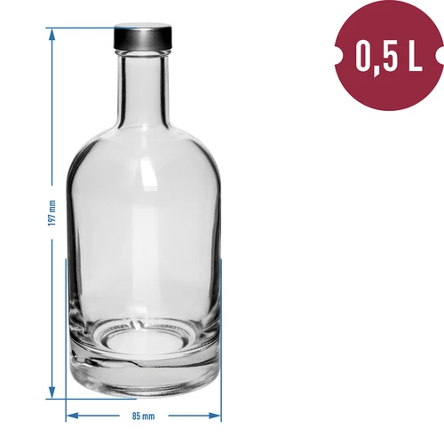 Pudele Miss Barku caurspīdīga 0,5 l - 2