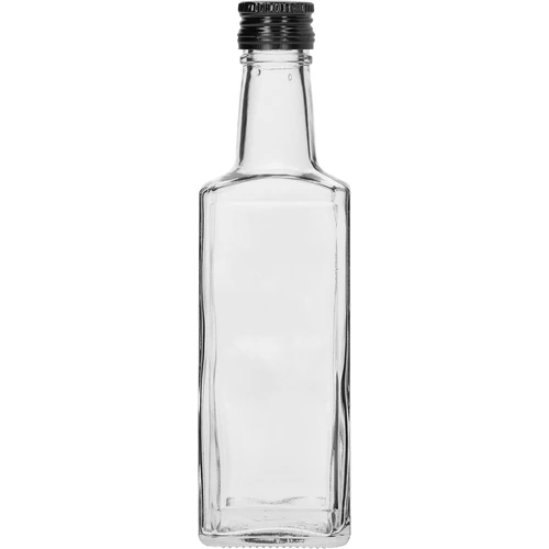 Pudele Receptūra 250 ml ar melnu skrūvējamu vāciņu, 1 gab.
