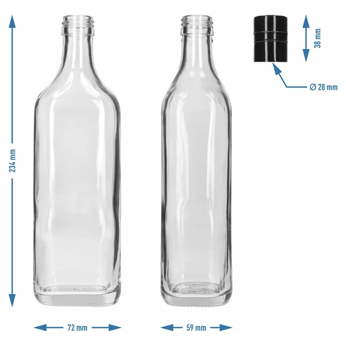 Pudele Walker 500 ml ar skrūvējamu korķi, 1 gab. - 5