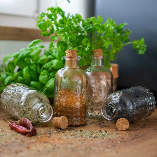 Pudelīšu komplekts ar korķiem, 240 ml - 4 gab. - 6