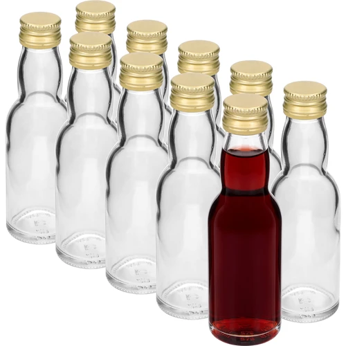 Pudelīte „Mazulis” ar zelta skrūvējamo vāciņu, 40 ml, 10 gab. - 2