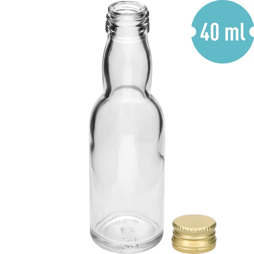Pudelīte „Mazulis” ar zelta skrūvējamo vāciņu, 40 ml, 10 gab. - 6
