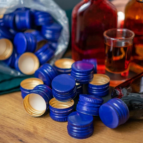 Pudeļu skrūvējamais vāciņš fi28/18 - mikss - 100 gab. - 2