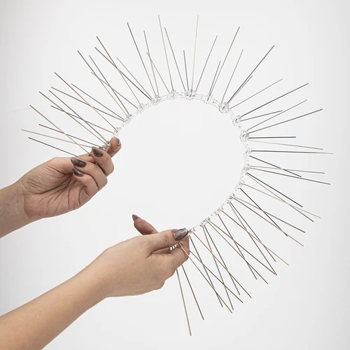 Putnu atbaidīšanas tapas, uz plastmasas līstes, 10 gab. - 6