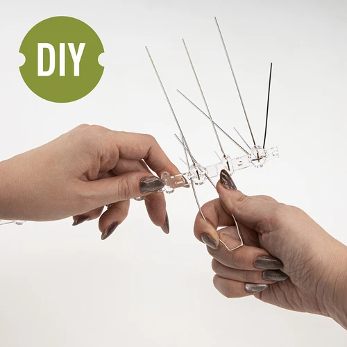 Putnu atbaidīšanas tapas, uz plastmasas līstes, 10 gab. - 5