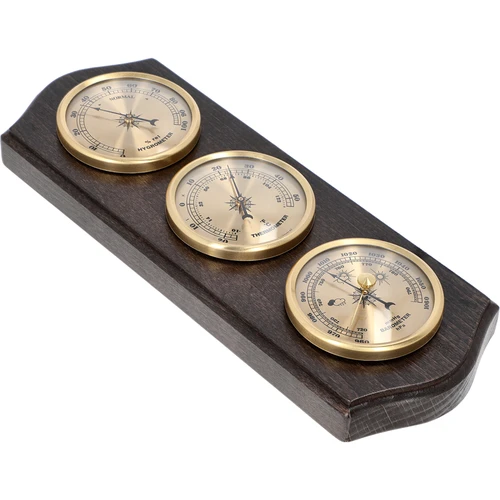 Retro meteostacija - valrieksta krāsa ar zelta ciparnīcām - 2