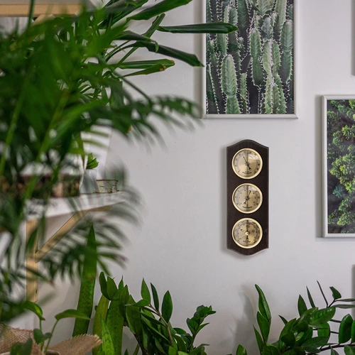 Retro meteostacija - valrieksta krāsa ar zelta ciparnīcām - 6