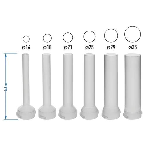 Rezerves piltuves Browin 5 kg vertikālajam desu pildītājam, 6 gab. - 4