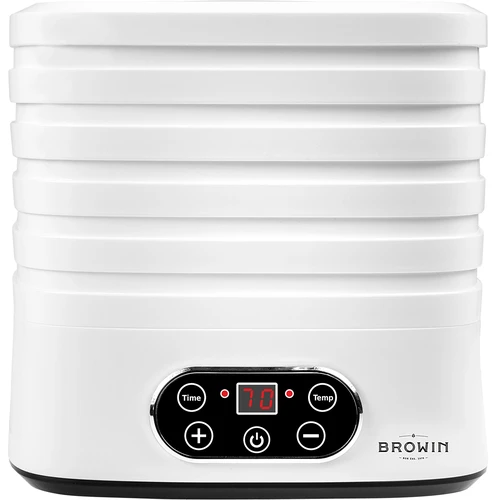 Sēņu, augļu, dārzeņu un garšaugu žāvētājs ar temperatūras regulēšanu, 240 W, balts - 2