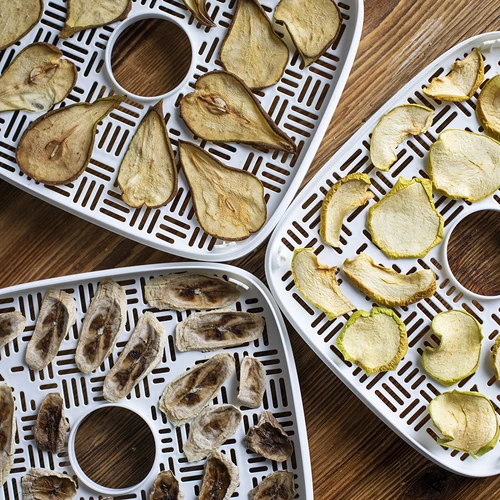 Sēņu, augļu, dārzeņu un garšaugu žāvētājs ar temperatūras regulēšanu, 240 W, balts - 18