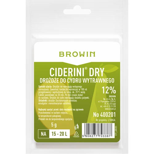 Sidra raugs Ciderini Dry, 5 g  - 1 