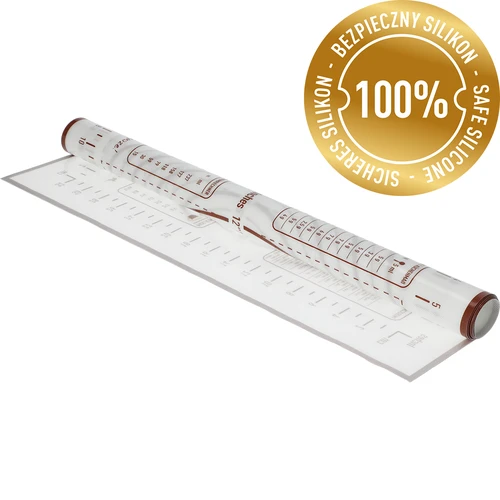 Silikona paklājiņš – mīklas rullēšanas paklājs ar apdruku: šabloni un kulinārais kalkulators - 3