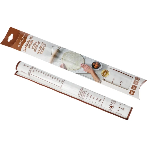 Silikona paklājiņš – mīklas rullēšanas paklājs ar apdruku: šabloni un kulinārais kalkulators - 5