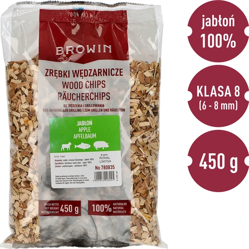 Šķelda kūpināšanai/grilēšanai, ābele, 450 g, kl. 8 - 3