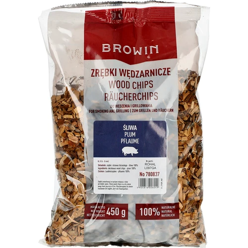 Šķelda kūpināšanai/grilēšanai, plūmju koks, 450 g, kl. 8