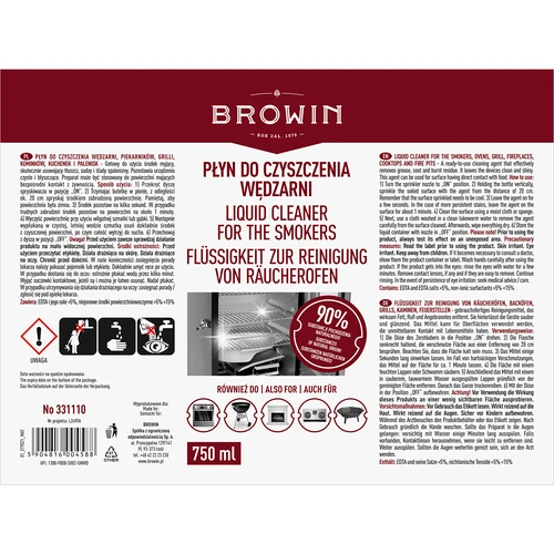 Šķidrums kūpinātavu, cepeškrāšņu, grilu, plīšu un kurtuvju tīrīšanai - 6