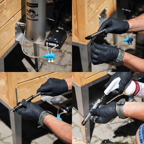 Skrāpis dragON JET dūmu ģeneratoriem – ērta dūmu caurules tīrīšana - 4