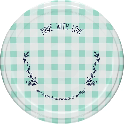 Skrūvējamais vāciņš fi 53, rūtains - 10 gab. - 2