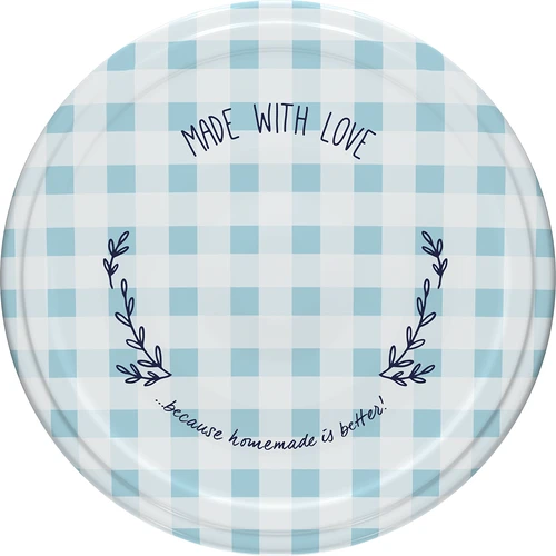 Skrūvējamais vāciņš fi 53, rūtains - 10 gab. - 8