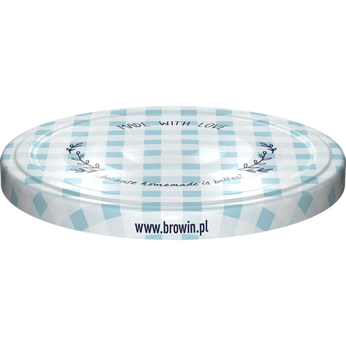 Skrūvējamais vāciņš fi 53, rūtains - 10 gab. - 9