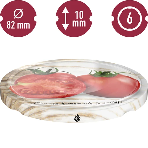 Skrūvējamais vāciņš fi 82/6 dārzeņi 4 - 10 gab. - 14