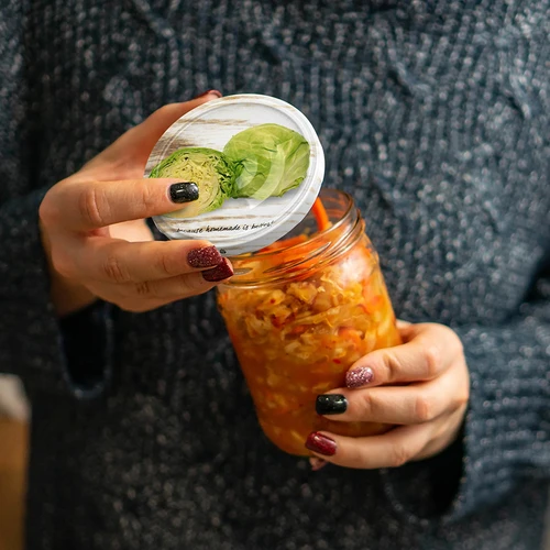 Skrūvējamais vāciņš fi 82/6 dārzeņi 4 - 10 gab. - 15