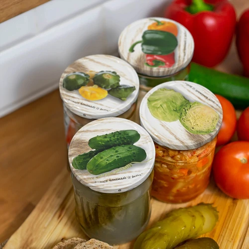 Skrūvējamais vāciņš fi 82/6 dārzeņi 4 - 10 gab. - 16