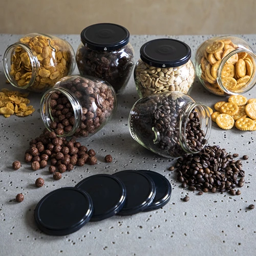 Skrūvējamais vāciņš fi 82/6, melns - 10 gab. - 7