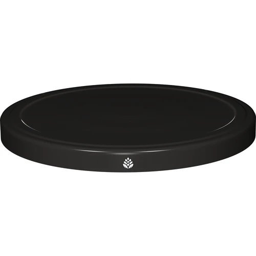 Skrūvējamais vāciņš fi 82/6, melns - 10 gab. - 2