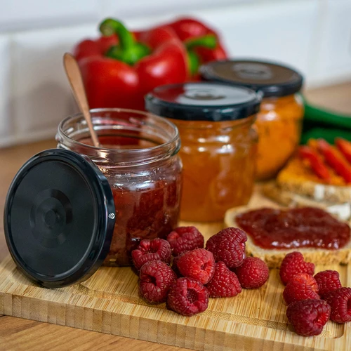 Skrūvējamais vāciņš fi 82/6, melns - 10 gab. - 9