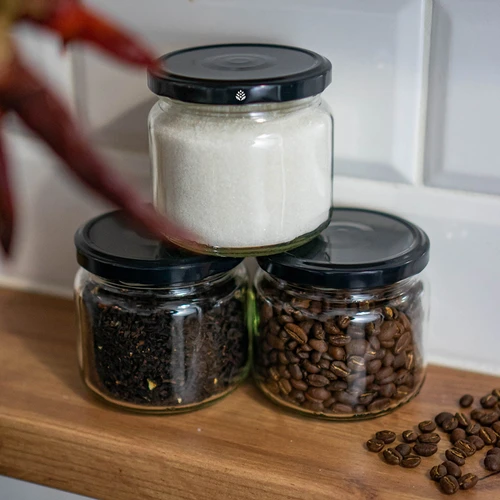 Skrūvējamais vāciņš fi 82/6, melns - 10 gab. - 8