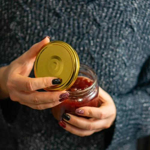 Skrūvējamais vāciņš fi 82/6, zeltains - 10 gab. - 5