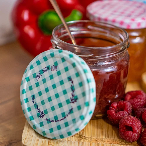 Skrūvējami vāciņi fi 82/6, rūtoti - 10 gab. - 13