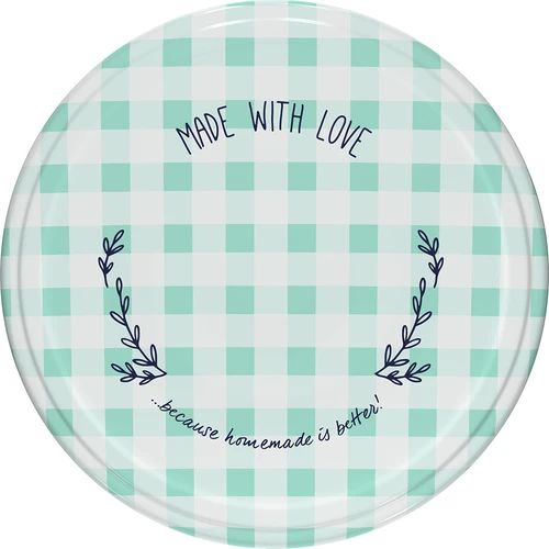 Skrūvējami vāciņi fi 82/6, rūtoti - 10 gab. - 2