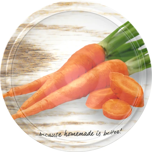 Skrūvējams burku vāciņš fi 66/4 ar dārzeņu attēliem - 10 gab. - 6