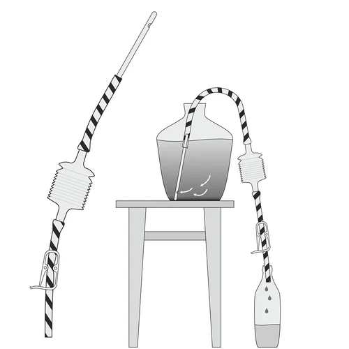 Šļūtene vīna nolejšanai ar sūkni - 7