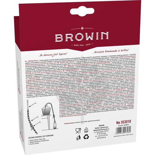 Šļūtene vīna noņemšanai no nogulsnēm ar skavu - 3