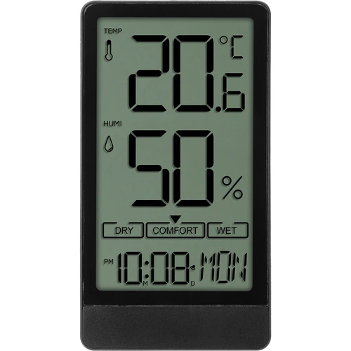 Soens elektroniskais istabas termometrs, melns - 2