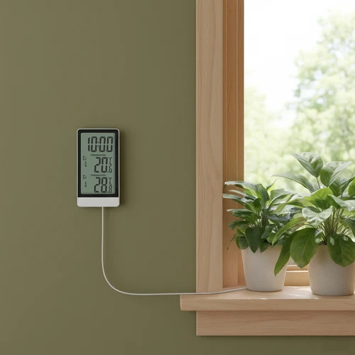 Soens zīmola elektroniskais termometrs – ar zondi, balts - 8