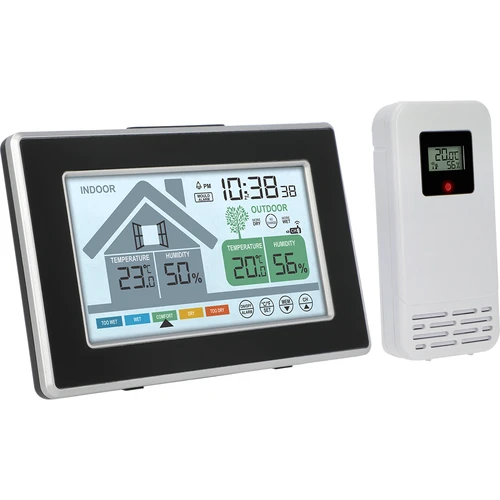 Soens zīmola meteoroloģiskā stacija – elektroniska, ar bezvadu ārējo sensoru - 2