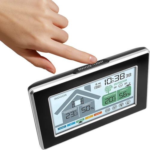 Soens zīmola meteoroloģiskā stacija – elektroniska, ar bezvadu ārējo sensoru - 3