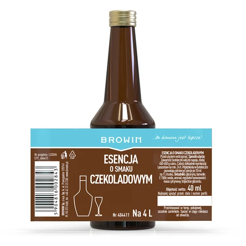 Šokolādes garšas alkohola esence uz 4 L - 40 ml - 7