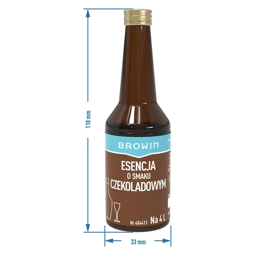 Šokolādes garšas alkohola esence uz 4 L - 40 ml - 8