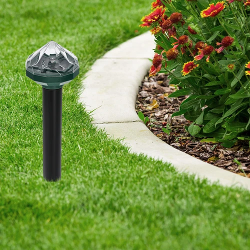 Solārais kurmju atbaidītājs ar LED lampu - 14