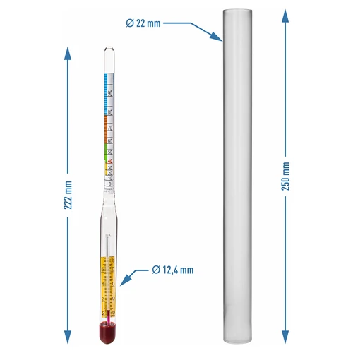 Spirtometrs ar termometru - 3