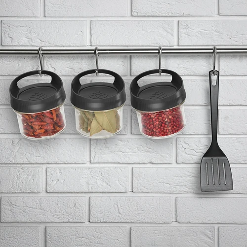 Stikla trauks 235 ml ar skrūvējamu vāciņu piekarināšanai - 6