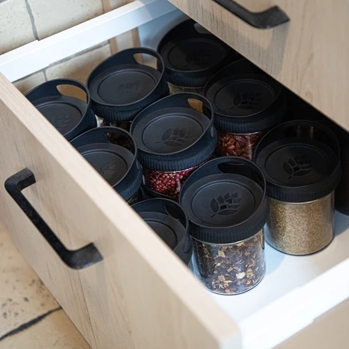 Stikla trauks 350 ml ar pakarināšanai paredzētu vāciņu - 8