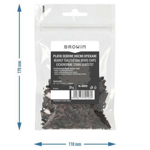 Stipri grauzdētas ozolkoka skaidas, 20 g - 7